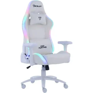 Silla Gamer ORGB-WHITE THUNDRA | OCELOT | Color Blanco RGB | 155° Inclinación | 150 Kg